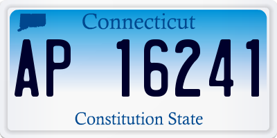 CT license plate AP16241