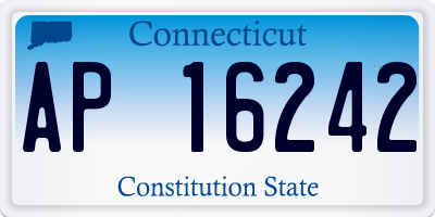 CT license plate AP16242