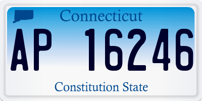 CT license plate AP16246