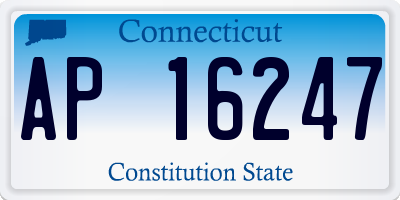 CT license plate AP16247