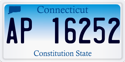 CT license plate AP16252