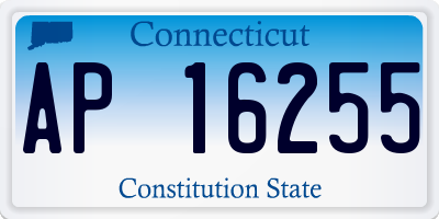 CT license plate AP16255