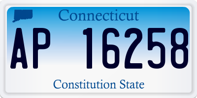CT license plate AP16258