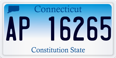 CT license plate AP16265