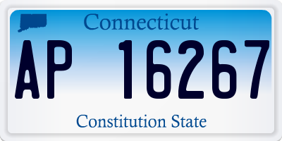 CT license plate AP16267