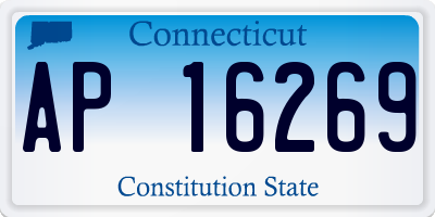 CT license plate AP16269