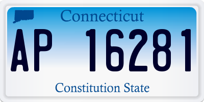 CT license plate AP16281
