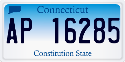 CT license plate AP16285