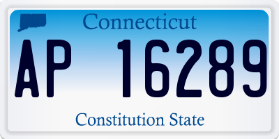 CT license plate AP16289