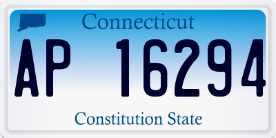 CT license plate AP16294