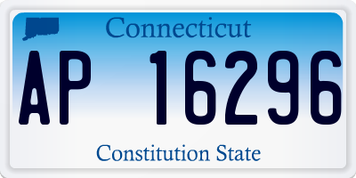 CT license plate AP16296