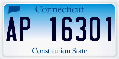 CT license plate AP16301