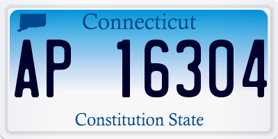 CT license plate AP16304
