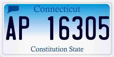 CT license plate AP16305