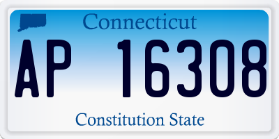 CT license plate AP16308
