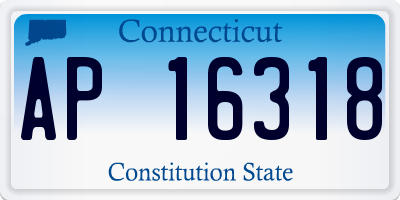 CT license plate AP16318