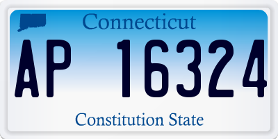 CT license plate AP16324