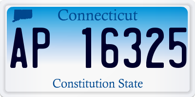 CT license plate AP16325