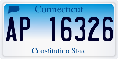 CT license plate AP16326