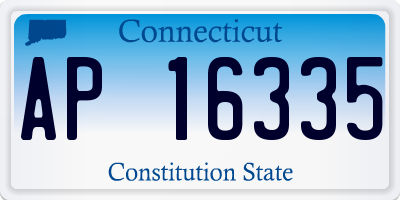 CT license plate AP16335