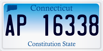 CT license plate AP16338