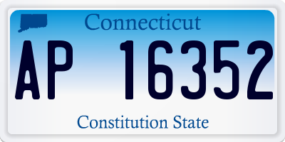 CT license plate AP16352