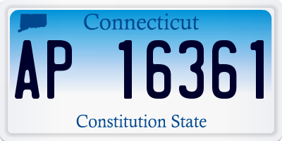 CT license plate AP16361