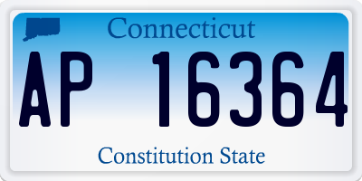 CT license plate AP16364