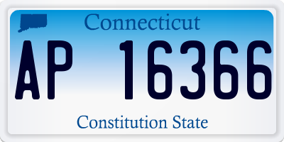 CT license plate AP16366