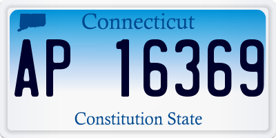 CT license plate AP16369