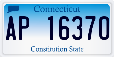 CT license plate AP16370
