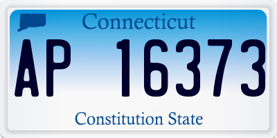 CT license plate AP16373