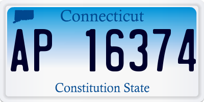 CT license plate AP16374