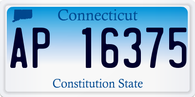 CT license plate AP16375