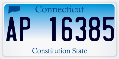 CT license plate AP16385