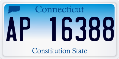 CT license plate AP16388