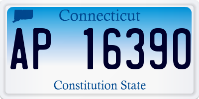 CT license plate AP16390