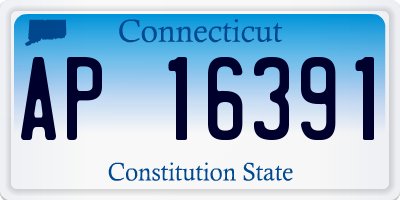 CT license plate AP16391