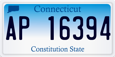 CT license plate AP16394