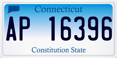 CT license plate AP16396