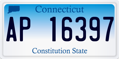 CT license plate AP16397