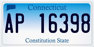 CT license plate AP16398