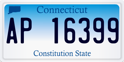 CT license plate AP16399