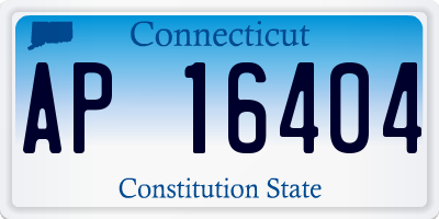 CT license plate AP16404