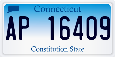 CT license plate AP16409