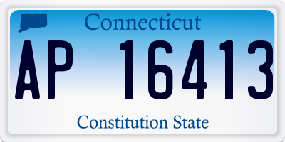 CT license plate AP16413