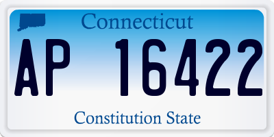 CT license plate AP16422