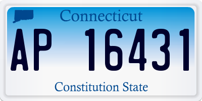 CT license plate AP16431
