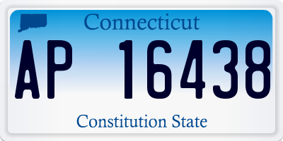 CT license plate AP16438