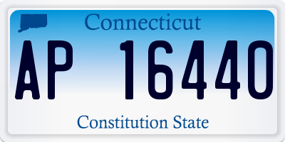 CT license plate AP16440